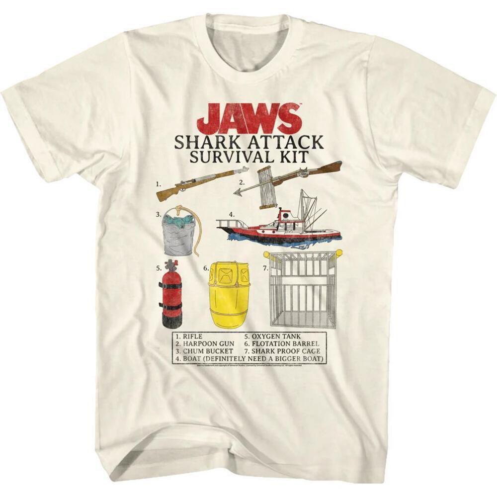 Shark Attack Survival Kit Jaws Tshirt